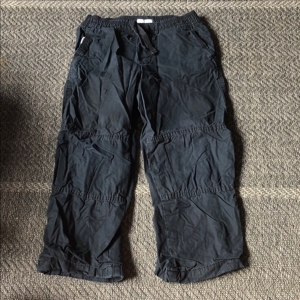 Old Navy Black Kids Cargo Capri lined Pants